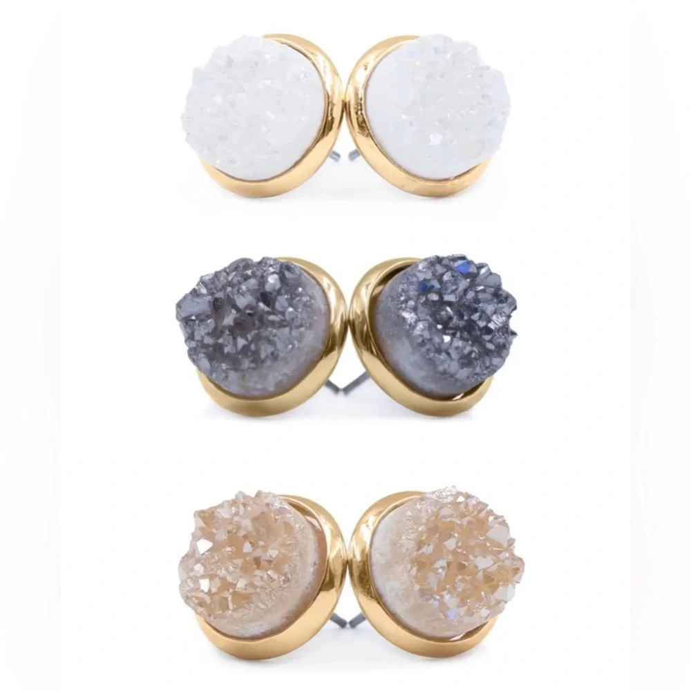 Kinsley Armelle Stone Collection Quartz Earring Set. - Picture 1 of 3